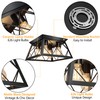 FadimiKoo 4-Light Black Flush Mount Ceiling Light for Kitchen Hallway,