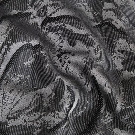 HIG Peony Patchwork Comforter Set with Matching Curtains, Bed in a Bag - King, Gray