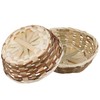 KOHAND 15 Pack Round Gift Baskets, 6.7x2.3 Inch Small Bamboo