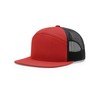 Richardson 168 7 Panel Trucker Hat - Red/Black, OSFM