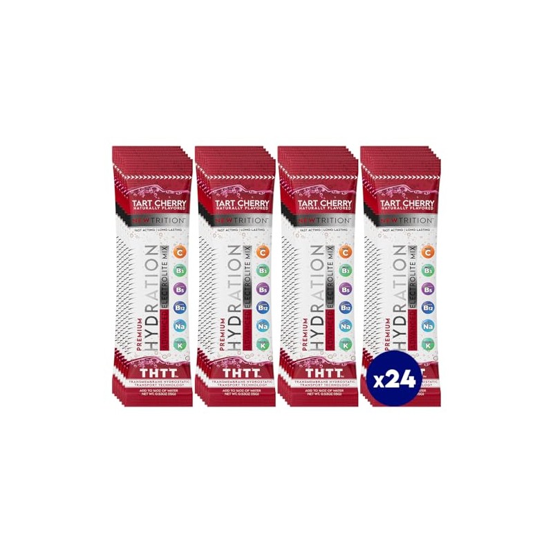 NewTrition Hydration Powder, Electrolyte Powder Packets, Naturally Flavored Hydrating Packets