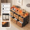 Leadpro Dresser for Bedroom with 6 Drawers, LED TV Stand