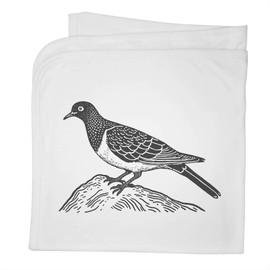 Azeeda 'Dove on Rock' Cotton Baby Blanket/Shawl (BY00039140)