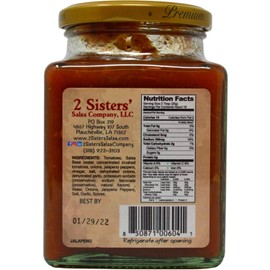 2 Sisters' Salsa Jalapeno Style Salsa 16oz, Pack of 1
