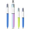 BIC 4 Colours Family Pen Pack of Retractable Ballpoint Pens