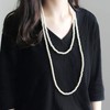 Faux Pearl Necklaces,Women Long Pearl Necklace Costume Jewelry,Pearl Necklace Vintage