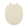 Centoco Toilet Seat Round, Closed Front with Cover, Residential, Plastic,
