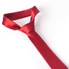DR. ANISON Red Skinny Tie Men Women 2" (5CM) Slim
