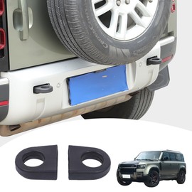 Bumper Tow Hook Covers Compatible with Land Rover Defender 2020-2025Car Rear Bumpers Tow Hook Protector,Rubber Tow Hook Covers Protect,Car Accessories Adds Cushioned Grip to Tow Strap (Black)