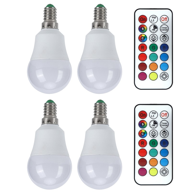 45W LED RGB Bulb Light Colorful Changeable Remote Control Lamp