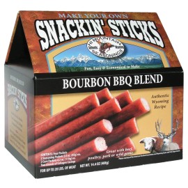 Hi Mountain Bourbon BBQ Snackin Stick Kit for Homemade Meat Sticks 14.4 Ounce