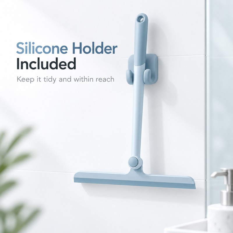 360° Rotating Shower Squeegee for Glass Doors & Mirrors –