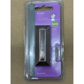 Style Selection - Bronze Finish Doorbell Button LED Lighted  #2369368
