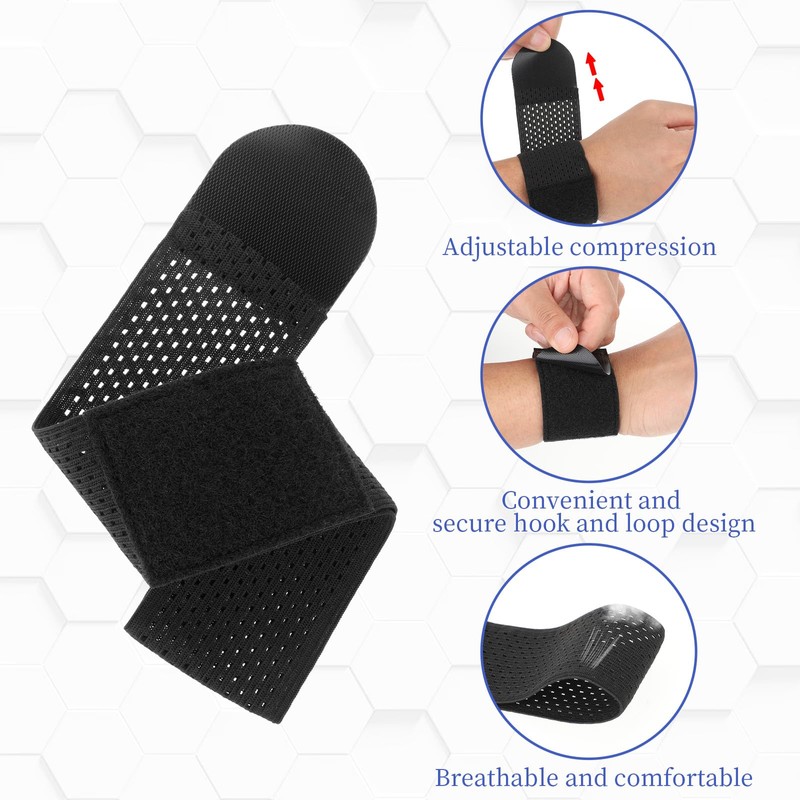 Pack of 2 Wrist Bandages Tennis Elastic Wrist Support Wrist