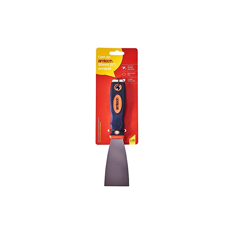 Amtech G0665 50mm (2") Scraper with Soft Grip Handle