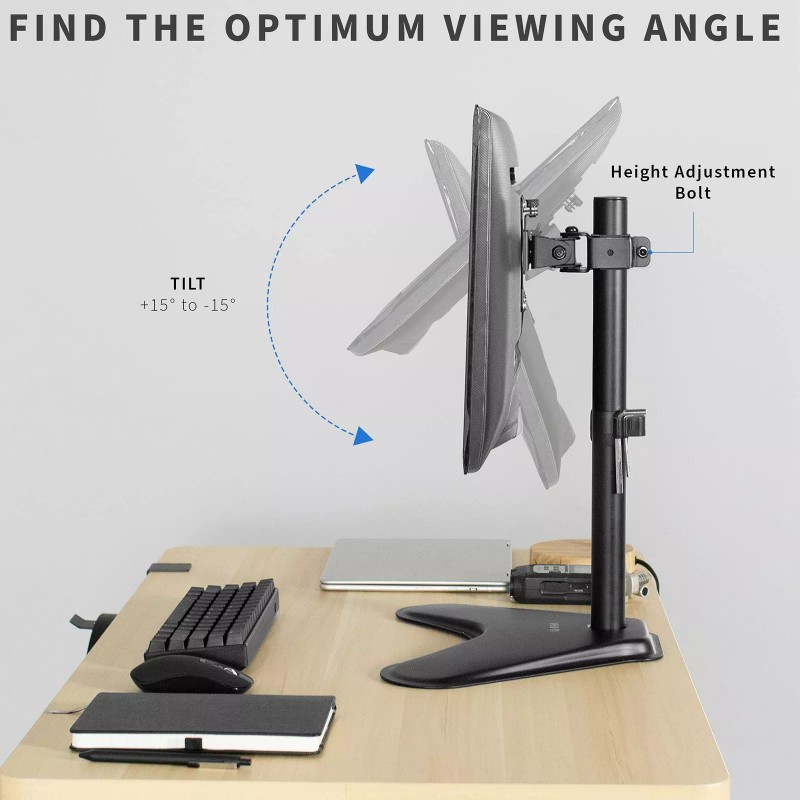 VIVO Single Monitor Desk Stand, Holds Screens up to 32