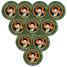 Pack-10 Pearl Mae Bailey Pins, Select Size, Born Aries As Chinese Zodiac Earth Horse (3")