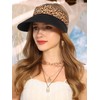 La Carrie Women Wide Brim Straw Visor Sun Hat UV