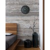 Seiko QXA816KRH Geometric Dial Non Ticking Wall Clock, Black, 13