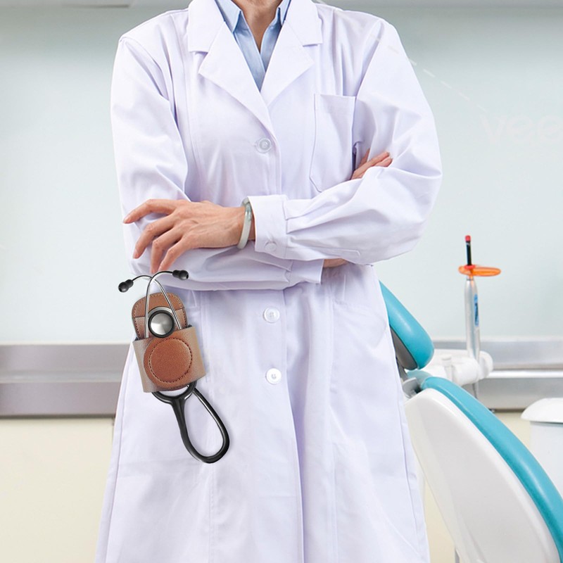 Leather Stethoscope Holder Hip Clip, Stethoscope Hip Holder for Waist