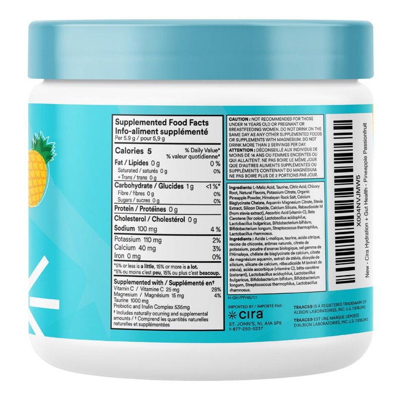 Cira Hydration + Gut Health Powder (45 Servings) - Electrolyte