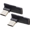 Audio Fan Micro USB Direction Converter Adapter, L-Shape D 90°