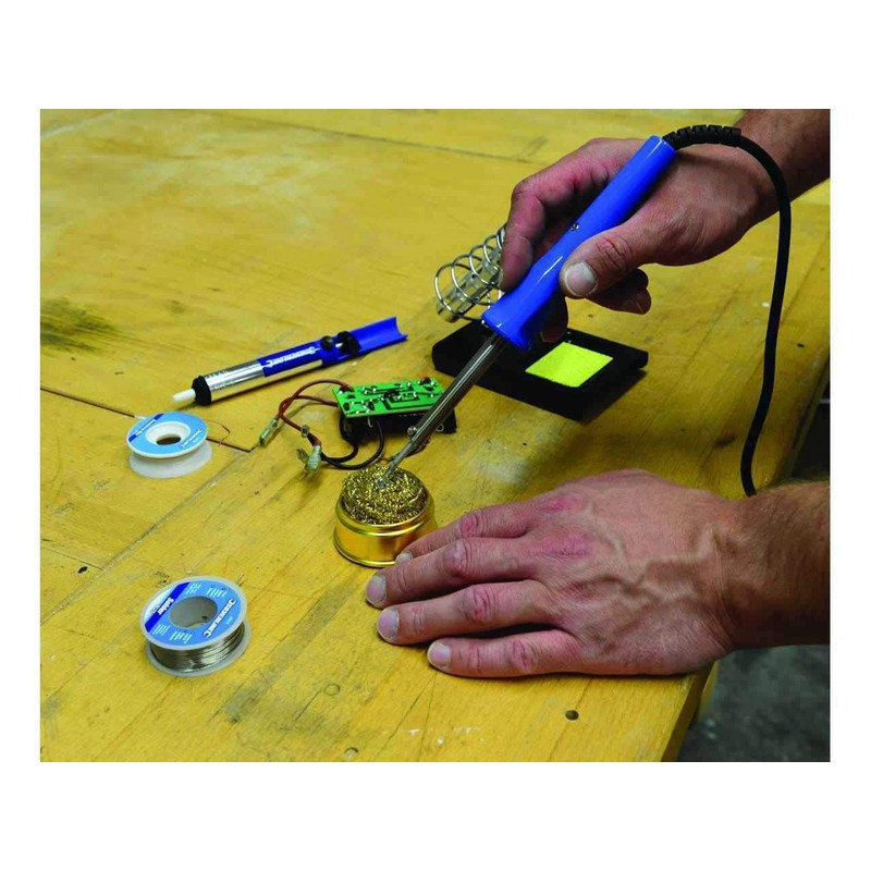 Soldering Iron Tip Cleaner Brass Wire Ball with Base Holder