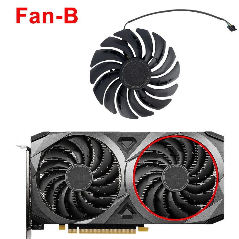 inRobert 95mm PLD10010S12HH RTX3060 RTX3070 GPU Fan for MSI RTX