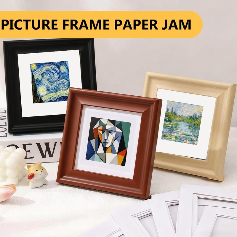 10pcs Picture Mounts, White Photo Mounts for Frames 8 X
