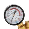DN25 Brass Adjustable Water Pressure Reducing Regulator Reducer Gauge Meter
