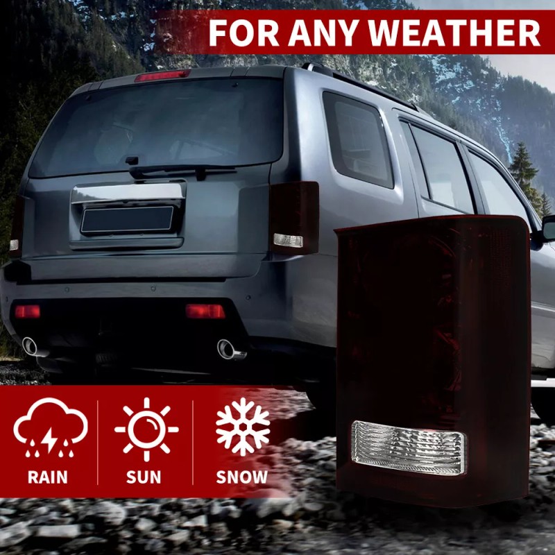 Mayello For 2009-2015 Honda Pilot Tail Lights Brake Lamps Aftermarket
