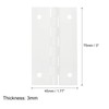 QUARKZMAN Pack of 4 Acrylic Hinges, 3 x 1.77 Inch