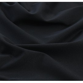 Nylon Spandex Matte Tricot Fabric Cut by The Yard | 62/63" Inches Wide 220GSM| 4 Way Stretch Fabric for Active Wear, Yoga Wear, Swimsuit and Tablecloth (Black)