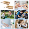 2Pcs Wooden Nail Brush for Cleaning Fingernails Two-Sided Wooden Fingernail
