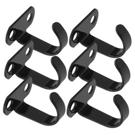 ULTECHNOVO 6Pcs Heavy Duty Iron Ceiling Hooks Screw Mounted Under Shelf Hangers for Bathroom Kitchen Cabinet Versatile Indoor Outdoor Use and Easy to Install