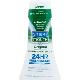SmartMouth Original Activated Mouthwash for 24 Hour Fresh Breath, Dual-Solution Oral Rinse, 16 ounce, 1 Pack