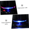 KONTONTY Desktop External Speaker Computer Loudspeaker Black/Blue Abs Led Lighting