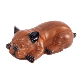 ESDOPA Resin Cremation Dog Urn, Dog Statue Urns for Ashes, Handcrafted Frenchie Shape Dog Figurine Memorial Keepsake for Home Decor, Living Room, Office, and Gift, 9.8 x 5.3 x 3.7 inches