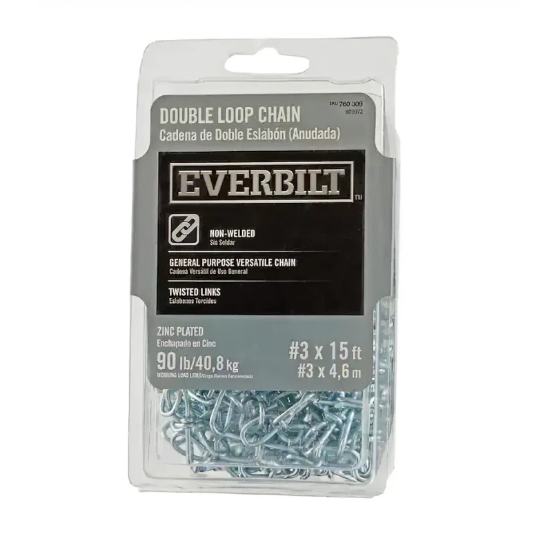 Everbilt General Pupose #3 x 15 ft. Zinc Plated Steel