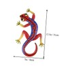 BUTIFULSIC Gecko Ornament Lizard Art Wall Decorations Metal Gecko Wall