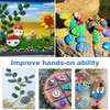 LuLiyLdJ 20 Pieces Painted Pebbles, Flat Stones, Stones, Pebbles Beach