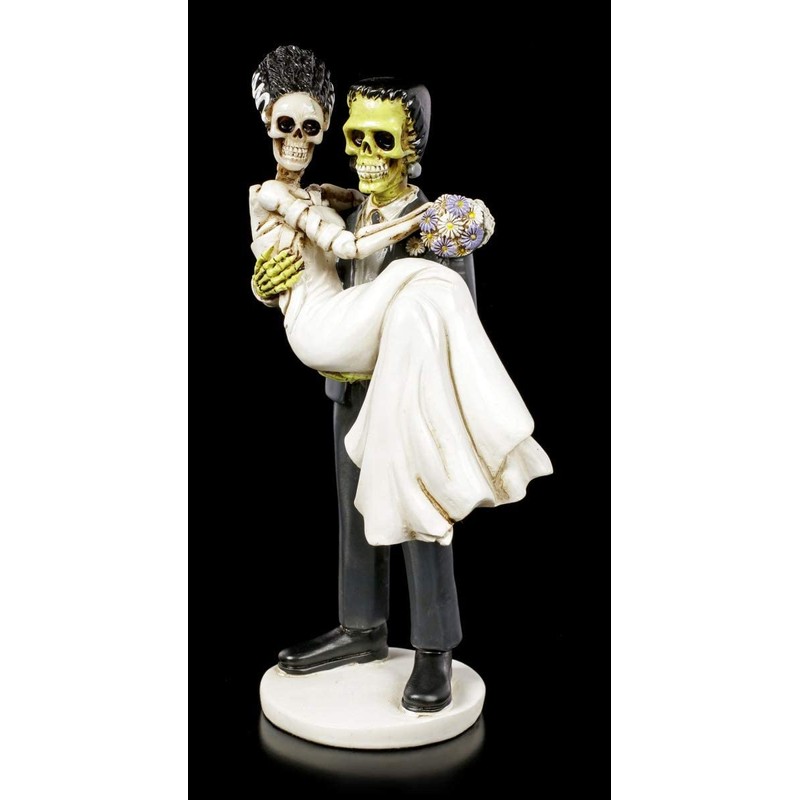 Figuren Shop GmbH Gothic Frankenskull Figurine with Bride | Fantasy