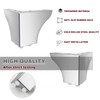 Wkmamo Pack of 4 Metal Triangle Furniture Feet, 10 cm