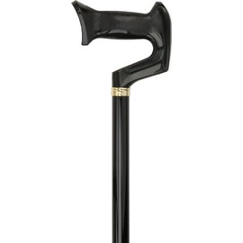 Black Adjustable Orthopedic Walking Cane for Men & Women – Stylish Comfort Handle, and Attractive Design for Reliable Daily Support (Black Orthopedic Walking Cane)