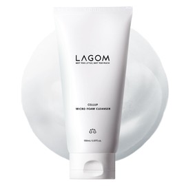 LAGOM La Rubber Microform Cleanser, 5.1 fl oz (150 ml), Makeup Removal, Facial Cleanser, Genuine Japanese Product, Cream, Floral