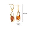 Artisana Jewellery Amber Earrings Elegant Earrings 925/000 Sterling Silver Gold-Plated