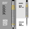 Harrows Dave Chisnall Chizzy 80% Tungsten Steel Tip Darts Set