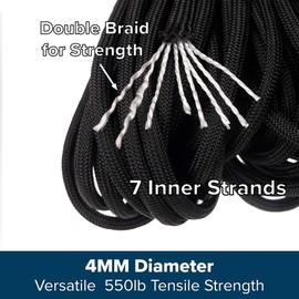 Paracord Planet 550lb Type III Paracord Combo Crafting Kits with Buckles for Friendship Bracelets and Craft Beginners (Colors)