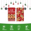 Croar Merry Christmas Gingerbread Man Red Kitchen Dish Towels Set