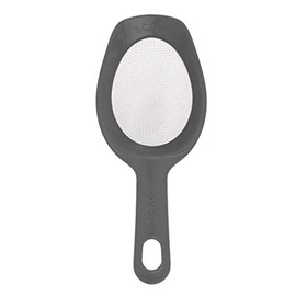 Tovolo Scoop & Sift, Ergonomic Fine Mesh Sieve Flour Sifter, Easy Scoop 1 Measuring Cup, Dishwasher-Safe Baking Tool for Dusting & Aerating, Charcoal